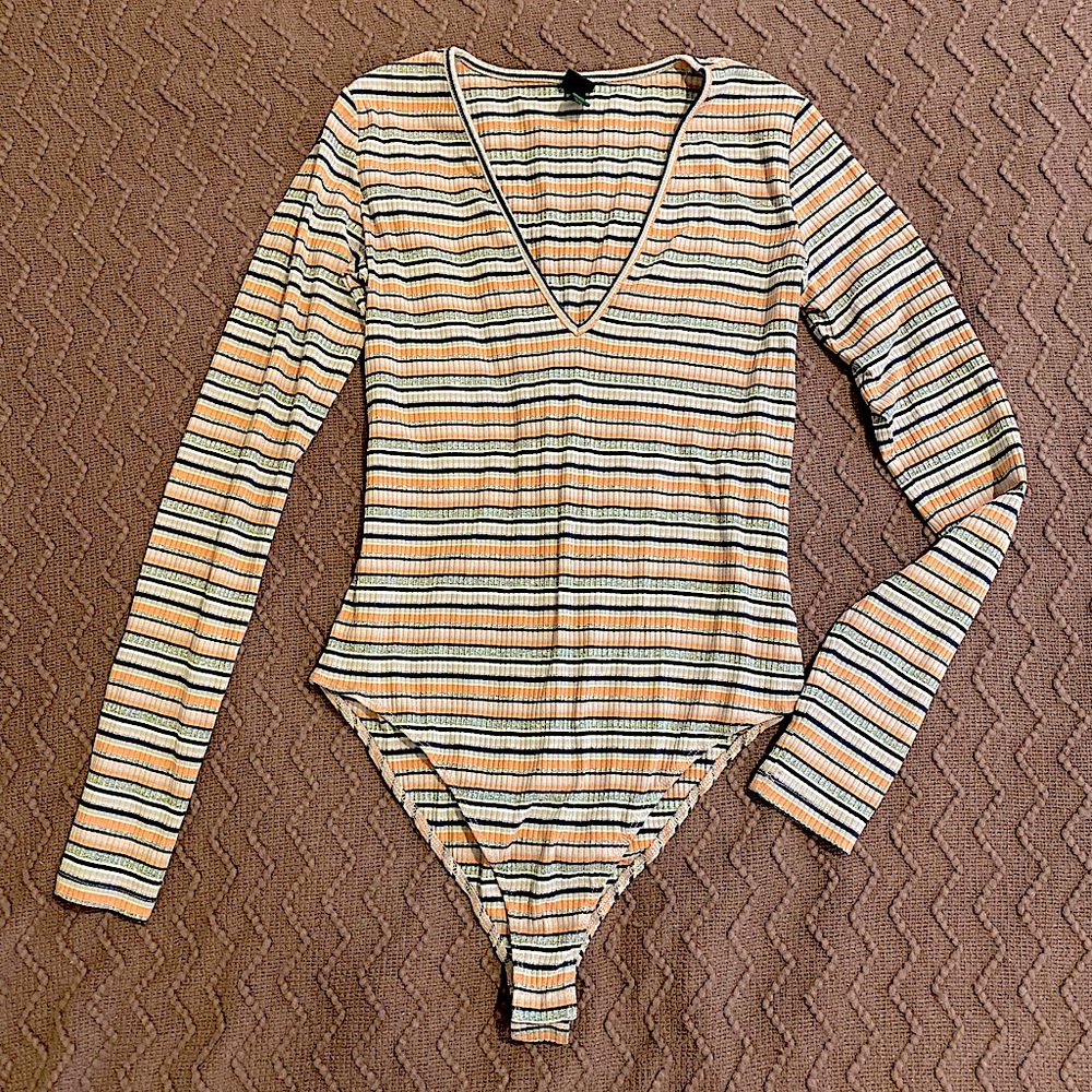 Striped bodysuit